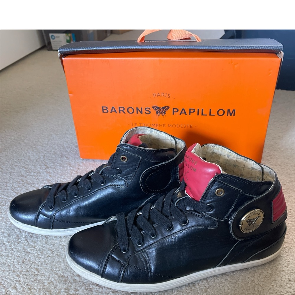 Barons Papillom Leather Sneakers Size Men US 7.5/EU 40 /Women 9.5